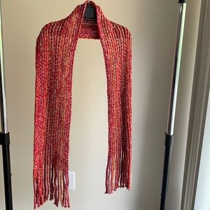 Multicolor knit scarf